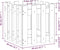 vidaXL - Plantenbak - met - hekontwerp - 40x40x40 - cm - massief - douglashout