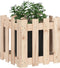 vidaXL - Plantenbak - met - hekontwerp - 40x40x40 - cm - massief - grenenhout