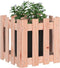 vidaXL - Plantenbak - met - hekontwerp - 40x40x40 - cm - massief - douglashout