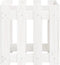 vidaXL - Plantenbak - met - hekontwerp - 40x40x40 - cm - massief - grenenhout - wit