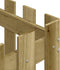 vidaXL - Plantenbak - met - hekontwerp - 50x50x50 - cm - geïmpregneerd - grenenhout