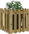 vidaXL - Plantenbak - met - hekontwerp - 50x50x50 - cm - geïmpregneerd - grenenhout