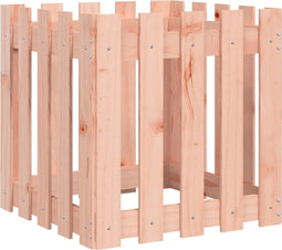 vidaXL - Plantenbak - met - hekontwerp - 50x50x50 - cm - massief - douglashout