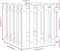 vidaXL - Plantenbak - met - hekontwerp - 50x50x50 - cm - massief - grenenhout - wit