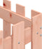 vidaXL - Plantenbak - met - hekontwerp - 50x50x50 - cm - massief - douglashout