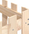 vidaXL - Plantenbak - met - hekontwerp - 50x50x50 - cm - massief - grenenhout