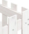 vidaXL - Plantenbak - met - hekontwerp - 50x50x50 - cm - massief - grenenhout - wit