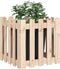 vidaXL - Plantenbak - met - hekontwerp - 50x50x50 - cm - massief - grenenhout