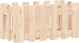 vidaXL - Plantenbak - met - hekontwerp - 60x30x30 - cm - massief - grenenhout