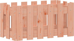 vidaXL - Plantenbak - met - hekontwerp - 60x30x30 - cm - massief - dougashout
