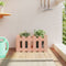 vidaXL - Plantenbak - met - hekontwerp - 60x30x30 - cm - massief - dougashout
