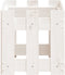 vidaXL - Plantenbak - met - hekontwerp - 60x30x30 - cm - massief - grenenhout - wit