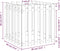 vidaXL - Plantenbak - met - hekontwerp - 60x60x60 - cm - geïmpregneerd - grenenhout