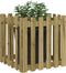 vidaXL - Plantenbak - met - hekontwerp - 60x60x60 - cm - geïmpregneerd - grenenhout
