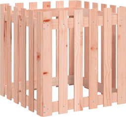 vidaXL - Plantenbak - met - hekontwerp - 60x60x60 - cm - massief - douglashout
