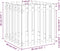 vidaXL - Plantenbak - met - hekontwerp - 60x60x60 - cm - massief - douglashout