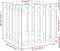 vidaXL - Plantenbak - met - hekontwerp - 60x60x60 - cm - massief - grenenhout