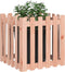 vidaXL - Plantenbak - met - hekontwerp - 60x60x60 - cm - massief - douglashout