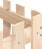 vidaXL - Plantenbak - met - hekontwerp - 60x60x60 - cm - massief - grenenhout