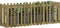 vidaXL - Plantenbak - met - hekontwerp - 60x60x60 - cm - massief - grenenhout - wit