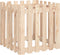 vidaXL - Plantenbak - met - hekontwerp - 60x60x60 - cm - massief - grenenhout