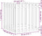 vidaXL - Plantenbak - met - hekontwerp - 70x70x70 - cm - massief - grenenhout - zwart