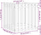 vidaXL - Plantenbak - met - hekontwerp - 70x70x70 - cm - massief - douglashout