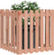 vidaXL - Plantenbak - met - hekontwerp - 70x70x70 - cm - massief - douglashout