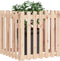 vidaXL - Plantenbak - met - hekontwerp - 70x70x70 - cm - massief - grenenhout