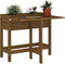 vidaXL - Plantenbak - met - inklapbaar - tafelblad - grenenhout - honingbruin
