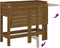 vidaXL - Plantenbak - met - inklapbaar - tafelblad - grenenhout - honingbruin