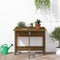 vidaXL - Plantenbak - met - inklapbaar - tafelblad - grenenhout - honingbruin