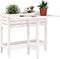 vidaXL - Plantenbak - met - inklapbaar - tafelblad - massief - grenenhout - wit