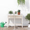 vidaXL - Plantenbak - met - inklapbaar - tafelblad - massief - grenenhout - wit