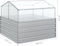 vidaXL - Plantenbak - met - kas - verhoogd - 100x100x85 - cm - zilverkleurig