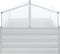 vidaXL - Plantenbak - met - kas - verhoogd - 100x100x85 - cm - zilverkleurig