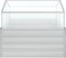 vidaXL - Plantenbak - met - kas - verhoogd - 100x100x85 - cm - zilverkleurig