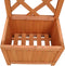vidaXL - Plantenbak - met - klimrek - 40x30x135 - cm