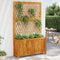 vidaXL - Plantenbak - met - latwerk - 100x32x165 - cm - massief - acaciahout