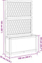 vidaXL - Plantenbak - met - latwerk - 100x32x165 - cm - massief - acaciahout