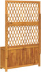 vidaXL - Plantenbak - met - latwerk - 100x32x165 - cm - massief - acaciahout