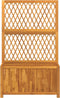vidaXL - Plantenbak - met - latwerk - 100x32x165 - cm - massief - acaciahout