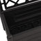vidaXL - Plantenbak - met - latwerk - 100x43x142 - cm - PP - antraciet
