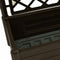 vidaXL - Plantenbak - met - latwerk - 100x43x142 - cm - PP - mokka