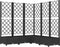 vidaXL - Plantenbak - met - latwerk - 120x120x121,5 - cm - polypropeen - zwart