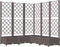 vidaXL - Plantenbak - met - latwerk - 120x120x121,5 - cm - polypropeen - bruin