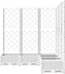 vidaXL - Plantenbak - met - latwerk - 120x120x121,5 - cm - polypropeen - wit
