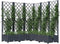 vidaXL - Plantenbak - met - latwerk - 120x120x121,5 - cm - polypropeen - donkergrijs