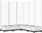 vidaXL - Plantenbak - met - latwerk - 120x120x121,5 - cm - polypropeen - wit