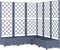 vidaXL - Plantenbak - met - latwerk - 120x120x121,5 - cm - polypropeen - donkergrijs